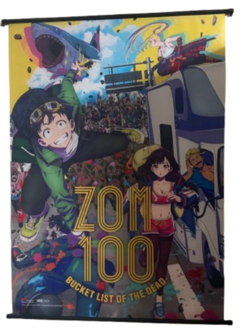 Zom 100: Bucket List of the Dead Anime Manga Large Wall Scroll Tapestry